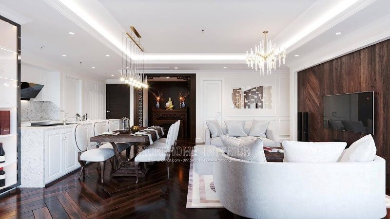 Đá ốp bếp vân mây đẹp đầy đẳng cấp