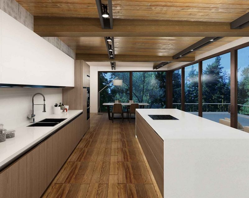 Đá ốp mặt bếp đá nhân tạo màu trắng với khả năng chống nước cao độ bền sử dụng cao tiện lợi cho gia chủ khi sử dụng và tạo cho không gian vẻ đẹp cao cấp.